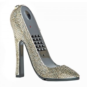 Vividbling Crystal Heel Phone Grey