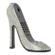 Vividbling Crystal High Heel Phone Silver and Gold